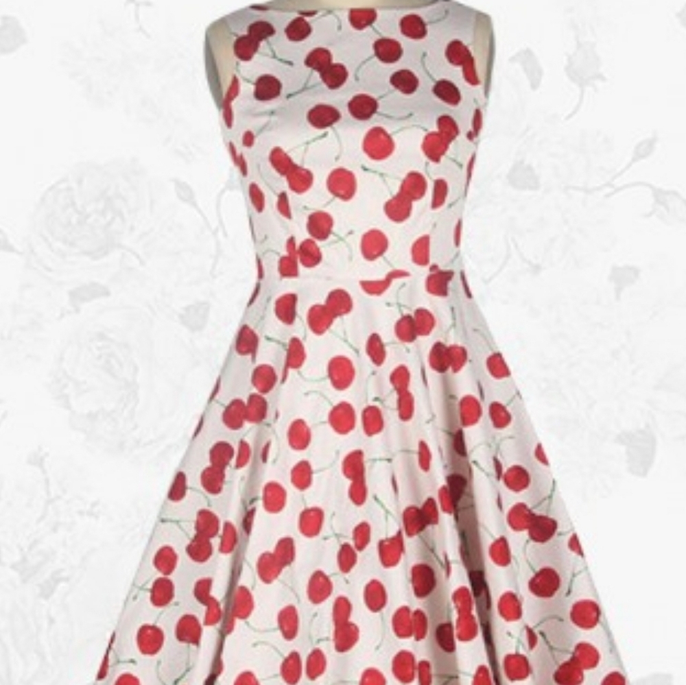 NWT ROCKABILLY STYLE CHERRY DRESS